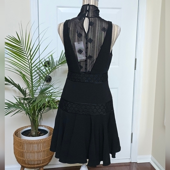 NWT Cinq a Sept Black Concordia Dress Size 8 - Picture 3 of 13